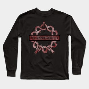 Danse Society Logo - Red Thorns. Long Sleeve T-Shirt